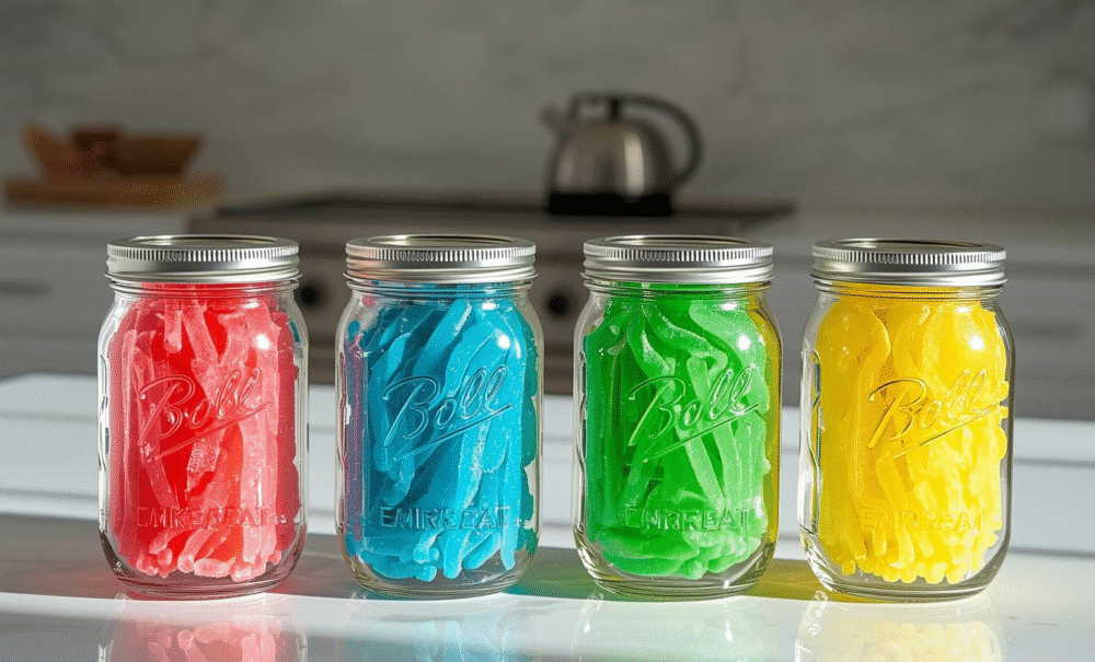 Is Freeze Dried Candy Healthier? Freeze dried gummy worms in jars